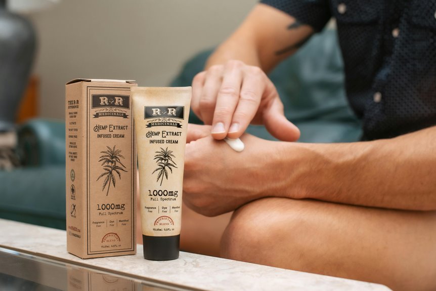 apply cbd cream topically